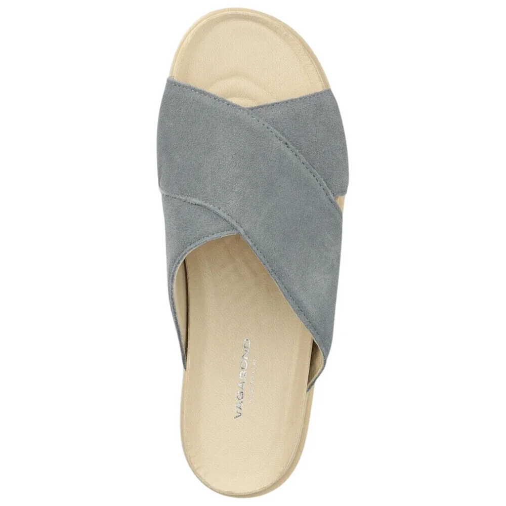 Vagabond Erin 5332-040-61 Sandals Women's US 10 Blue Suede Slip On Slide GAL1486